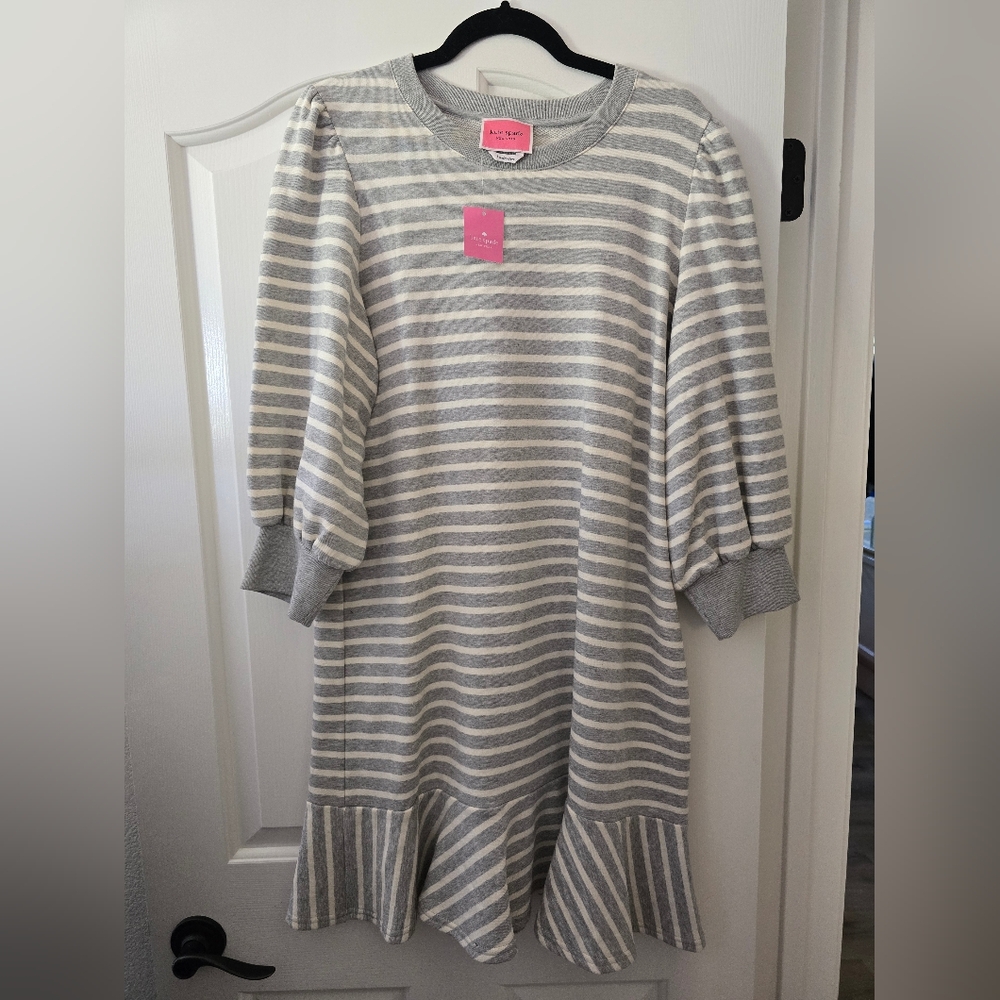Kate Spade Gray Striped Dress